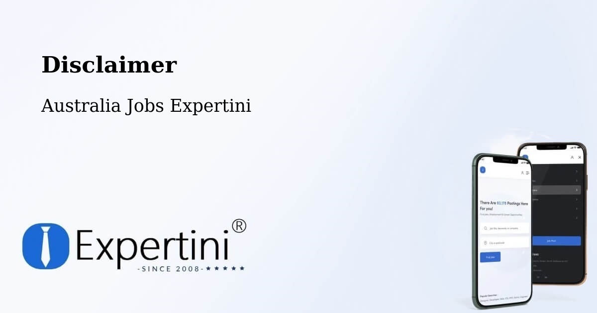Disclaimer - Australia Jobs Expertini